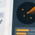 Orange radar-style tracking icon symbolizing complete shipment visibility